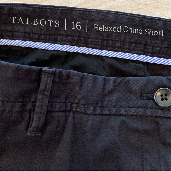 Talbots Relaxed Chino Shorts Black Size 16 - Picture 5 of 6